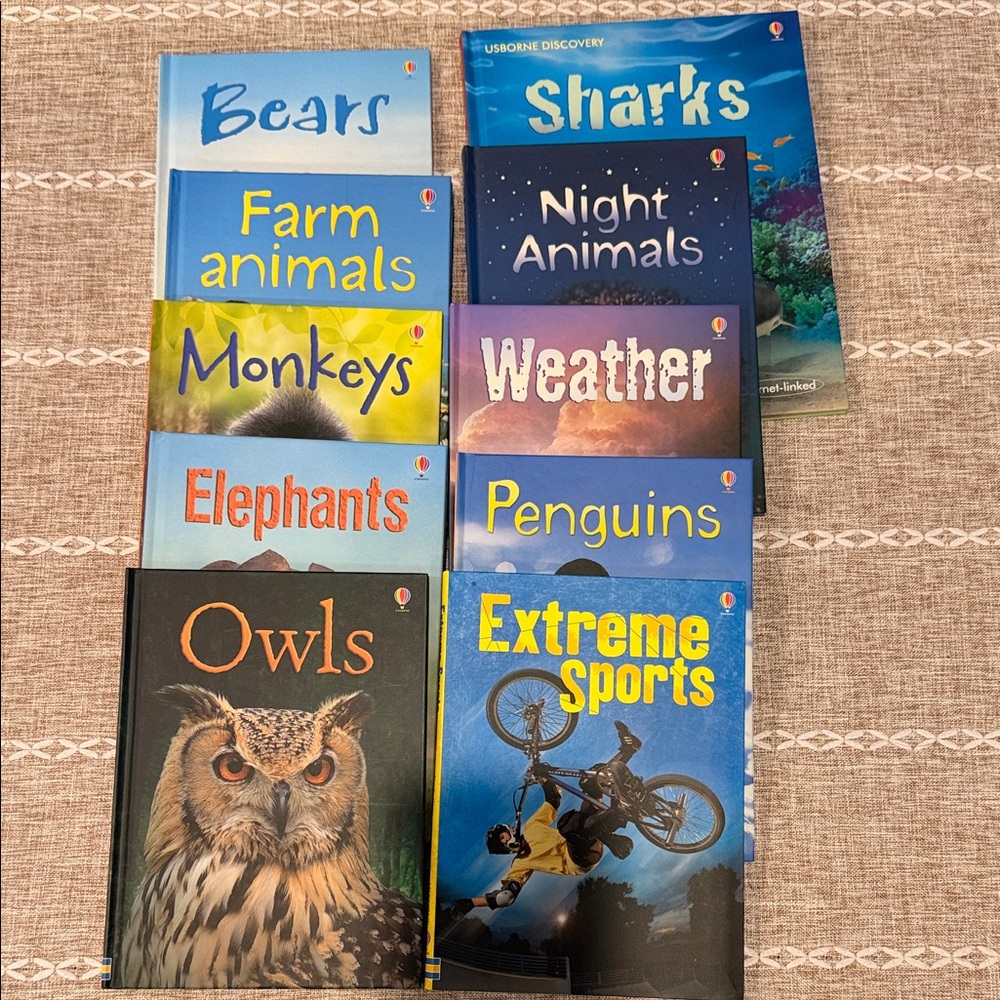 Set of 10 NEW Usborne Animal and Sports Book Collection